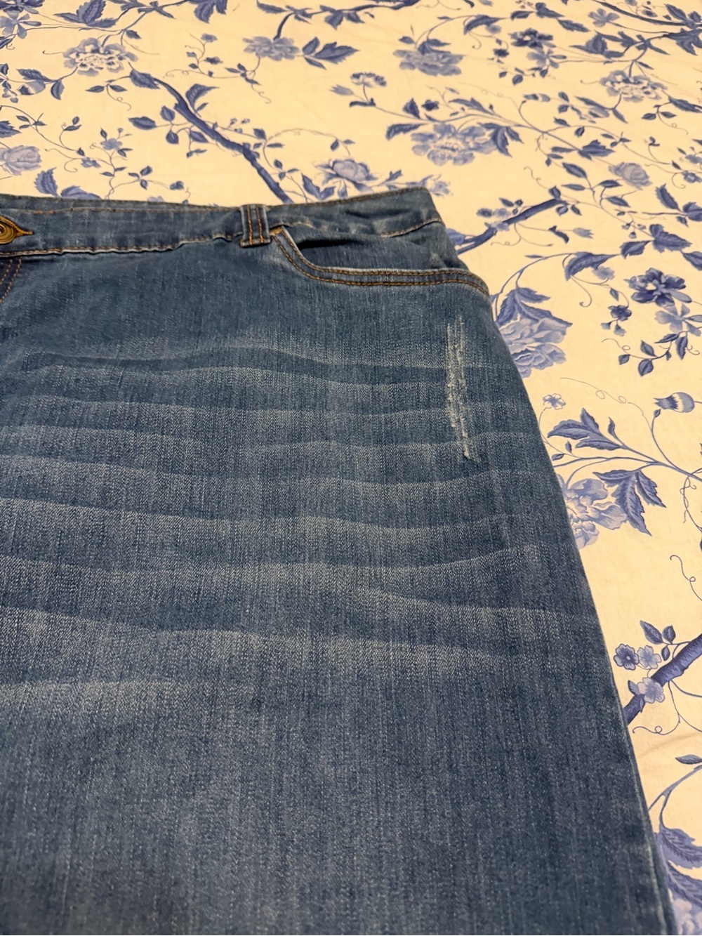 Baccini Blue Denim Midi Skirt - Picture 3 of 7